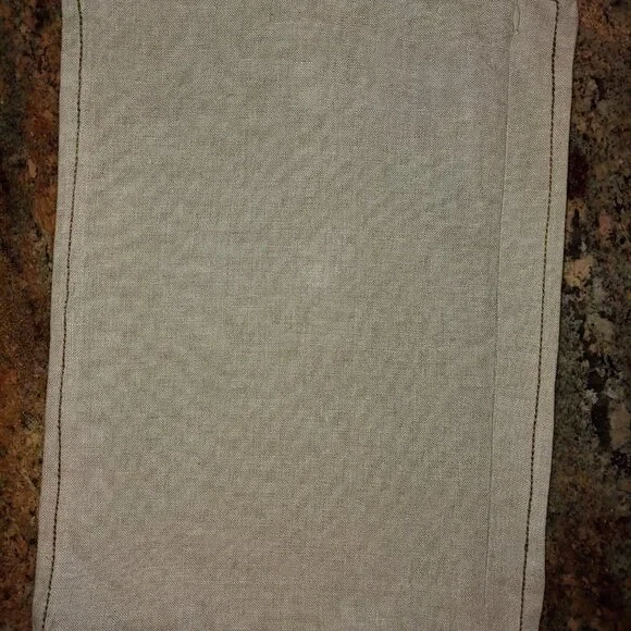 Pottery Barn Linen Feuilles Floral Embroidered Lumbar Throw Pillow Cover 16x12" - Picture 4 of 9